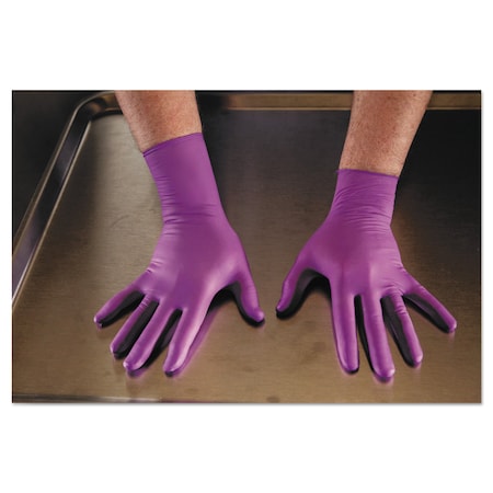 Kimtech Purple Nitrile-Xtra, Disposable Gloves, 6 mil Palm, Nitrile, Powder-Free, M, 500 PK, Purple 50602